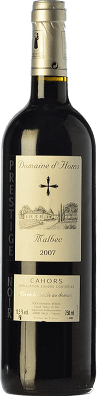 13,95 € Free Shipping | Red Wine Domaine d'Homs Prestige Young A.O.C. Cahors Piemonte France Malbec 75 cl