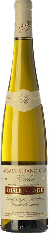 57,95 € Envío gratis | Vino blanco Dirlier-Cadé Kessler V. Tardives Crianza A.O.C. Alsace Grand Cru Alsace Francia Gewürztraminer Botella 75 cl