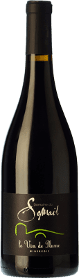 13,95 € Free Shipping | Red wine Somail Le Vin de Plume Aged A.O.C. Minervois Languedoc France Syrah, Mourvèdre Bottle 75 cl