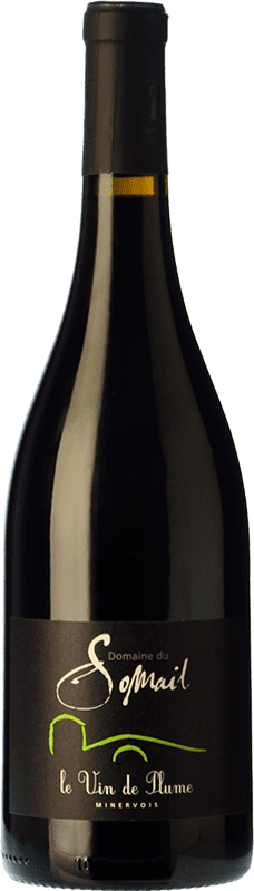 13,95 € Free Shipping | Red wine Somail Le Vin de Plume Aged A.O.C. Minervois Languedoc France Syrah, Mourvèdre Bottle 75 cl