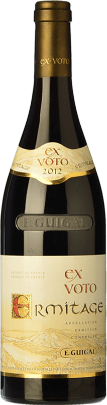 329,95 € Envío gratis | Vino tinto E. Guigal Ex Voto Rouge Reserva A.O.C. Hermitage Rhône Francia Syrah Botella 75 cl