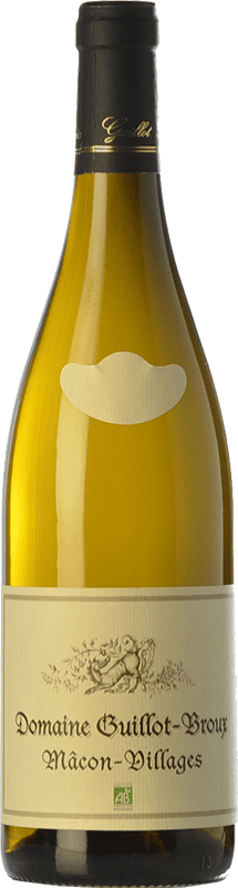 26,95 € Envoi gratuit | Vin Blanc Guillot Broux Blanc Crianza A.O.C. Mâcon Bourgogne France Chardonnay Eco Biologique Bouteille 75 cl