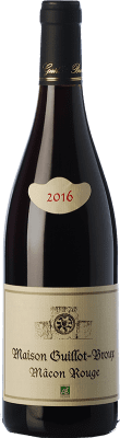 19,95 € Envio grátis | Vinho tinto Guillot Broux Rouge Carvalho A.O.C. Mâcon Borgonha França Gamay Garrafa 75 cl