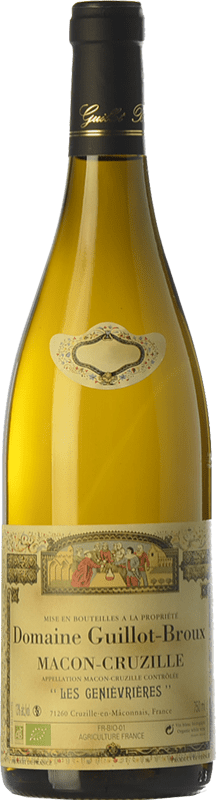24,95 € Spedizione Gratuita | Vino bianco Guillot-Broux Mâcon-Cruzille Geniévrières Blanc Crianza A.O.C. Mâcon Borgogna Francia Chardonnay Bottiglia 75 cl