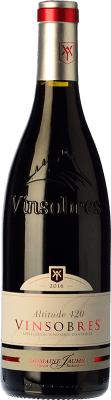 13,95 € Free Shipping | Red Wine Domaine Jaume Altitude 420 Young A.O.C. Vinsobres Rhône France Syrah — Shiraz, Garnacha — Grenache 75 cl