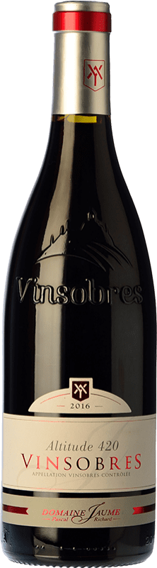 13,95 € Envio grátis | Vinho tinto Domaine Jaume Altitude 420 Jovem A.O.C. Vinsobres Rhône França Syrah, Grenache Garrafa 75 cl