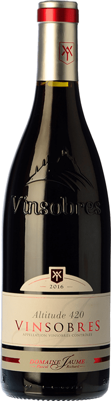 13,95 € Envío gratis | Vino tinto Domaine Jaume Altitude 420 Joven A.O.C. Vinsobres Rhône Francia Syrah, Garnacha Botella 75 cl