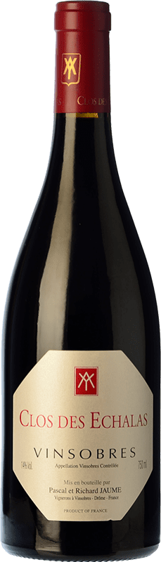 33,95 € Free Shipping | Red wine Jaume Clos des Echalas Aged A.O.C. Vinsobres Rhône France Grenache, Mourvèdre Bottle 75 cl