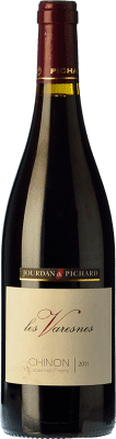 15,95 € 免费送货 | 红酒 Jourdan & Pichard Les Varesnes 岁 A.O.C. Chinon 卢瓦尔河 法国 Cabernet Franc 瓶子 75 cl