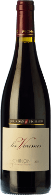 14,95 € Бесплатная доставка | Красное вино Jourdan & Pichard Les Varesnes старения A.O.C. Chinon Луара Франция Cabernet Franc бутылка 75 cl