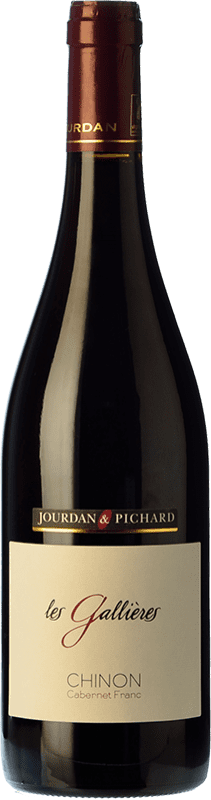16,95 € Envoi gratuit | Vin Rouge Jourdan & Pichard Les Gallières Crianza A.O.C. Chinon Loire France Cabernet Franc Eco — Biologique 75 cl