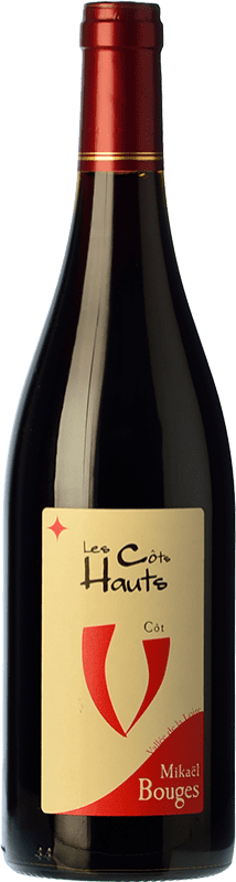 13,95 € 免费送货 | 红酒 Mikaël Bouges Les Côts Hauts 年轻的 I.G.P. Val de Loire 卢瓦尔河 法国 Malbec 瓶子 75 cl