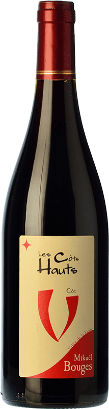 14,95 € 免费送货 | 红葡萄酒 Mikaël Bouges Les Côts Hauts 年轻的 I.G.P. Val de Loire 卢瓦尔河 法国 Malbec — 马尔贝克 Eco — 生态 有机 天然 75 cl