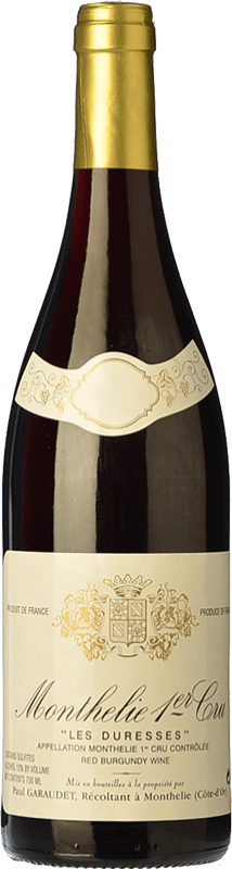 49,95 € Kostenloser Versand | Rotwein Paul Garaudet Premier Cru Clos Les Duresses Alterung A.O.C. Monthélie Burgund Frankreich Spätburgunder Flasche 75 cl