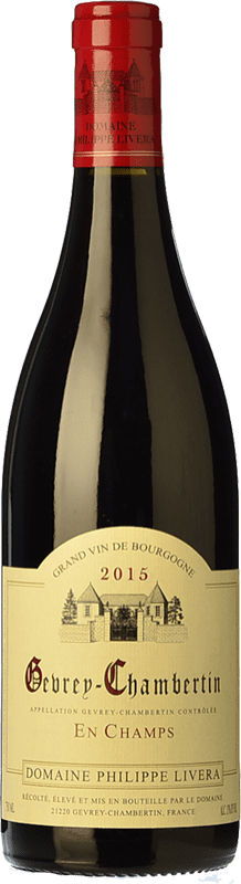 78,95 € Spedizione Gratuita | Vino Rosso Philippe Livera En Champs Crianza — Invecchiato in Botte A.O.C. Gevrey-Chambertin Borgogna Francia Pinot Nero Bottiglia 75 cl