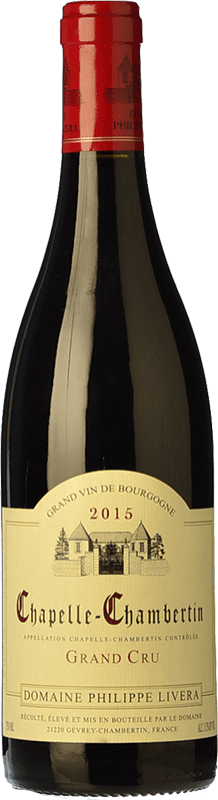 284,95 € Free Shipping | Red wine Philippe Livera Grand Cru Aged A.O.C. Chambertin Burgundy France Pinot Black Bottle 75 cl