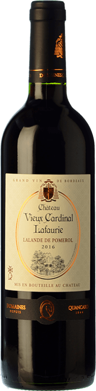 24,95 € Envoi gratuit | Vin Rouge Domaine Quancard Château Cardinal Lafaurie Vieux, Crianza A.O.C. Lalande de Pomerol Bordeaux France Merlot, Cabernet Sauvignon, Cabernet Franc 75 cl