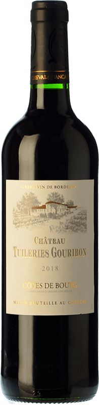 10,95 € Envoi gratuit | Vin rouge Domaine Quancard Château Tuileries Gouribon Jeune A.O.C. Côtes de Bourg Bordeaux France Merlot, Cabernet Sauvignon Bouteille 75 cl