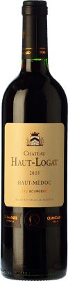 18,95 € Бесплатная доставка | Красное вино Quancard Château Haut-Logat Cru Bourgeois старения A.O.C. Haut-Médoc Бордо Франция Merlot, Cabernet Sauvignon, Cabernet Franc бутылка 75 cl