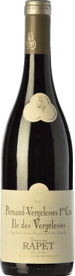 42,95 € Free Shipping | Red wine Père Rapet Premier Cru Île des Vergelesses Aged A.O.C. Côte de Beaune Burgundy France Pinot Black Bottle 75 cl