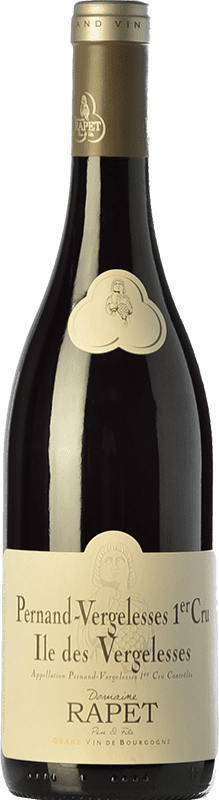 111,95 € Spedizione Gratuita | Vino Rosso Père Rapet Île des Vergelesses 1er Premier Cru Crianza — Invecchiato in Botte A.O.C. Côte de Beaune Borgogna Francia Pinot Nero 75 cl