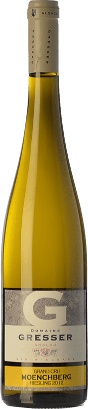 41,95 € Envio grátis | Vinho branco Rémy Gresser Moenchber Crianza A.O.C. Alsace Grand Cru Alsácia França Riesling Garrafa 75 cl