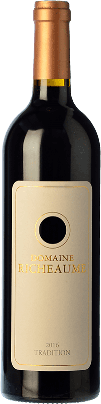 22,95 € Kostenloser Versand | Rotwein Richeaume Tradition Jung Provence Frankreich Merlot, Syrah, Cabernet Sauvignon, Carignan Flasche 75 cl
