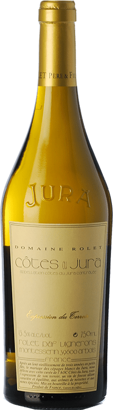 19,95 € Бесплатная доставка | Белое вино Rolet Père Expression du Terroir старения A.O.C. Côtes du Jura Jura Франция Chardonnay, Savagnin бутылка 75 cl