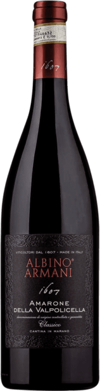 45,95 € 免费送货 | 红酒 Albino Armani Classico D.O.C.G. Amarone della Valpolicella 威尼托 意大利 Corvina, Rondinella, Corvinone 瓶子 75 cl