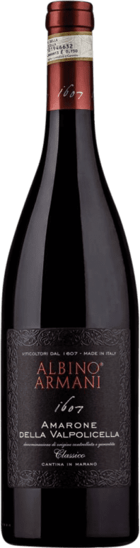 36,95 € Envoi gratuit | Vin Rouge Albino Armani Classique D.O.C.G. Amarone della Valpolicella Vénétie Italie Corvina, Rondinella, Corvinone 75 cl