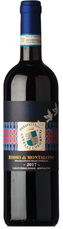 23,95 € Envío gratis | Vino tinto Donatella Cinelli D.O.C. Rosso di Montalcino Toscana Italia Sangiovese Botella 75 cl