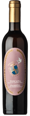 39,95 € Бесплатная доставка | Сладкое вино Donatella Cinelli Passito I.G.T. Toscana Тоскана Италия Gewürztraminer Половина бутылки 37 cl