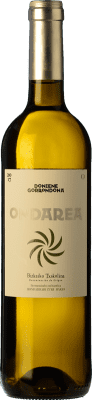 19,95 € Free Shipping | White wine Doniene Gorrondona Doniene Ondarea F.B. Aged D.O. Bizkaiko Txakolina Basque Country Spain Hondarribi Zuri Bottle 75 cl