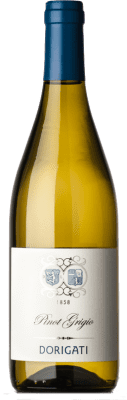 16,95 € Kostenloser Versand | Weißwein Dorigati D.O.C. Trentino Trentino-Südtirol Italien Pinot Grau Flasche 75 cl