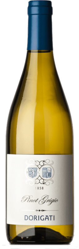 16,95 € Envio grátis | Vinho branco Dorigati D.O.C. Trentino Trentino-Alto Adige Itália Pinot Cinza Garrafa 75 cl
