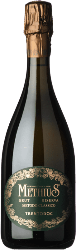 54,95 € Spedizione Gratuita | Spumante bianco Dorigati Methius Brut Riserva D.O.C. Trento Trentino-Alto Adige Italia Pinot Nero, Chardonnay Bottiglia 75 cl