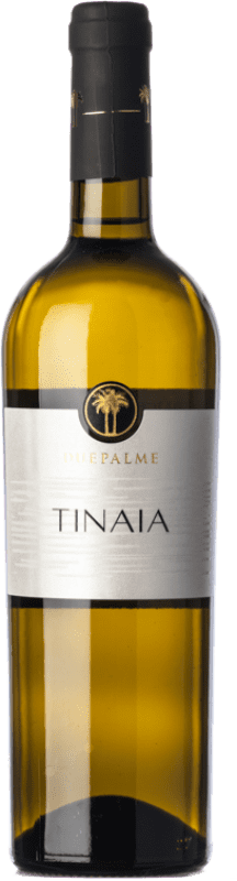 10,95 € 免费送货 | 白酒 Due Palme Bianco Tinaia D.O.C. Salice Salentino 普利亚大区 意大利 Chardonnay 瓶子 75 cl