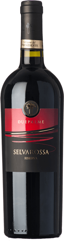 21,95 € 免费送货 | 红酒 Due Palme Selvarossa 预订 D.O.C. Salice Salentino 普利亚大区 意大利 Malvasia Black, Negroamaro 瓶子 75 cl