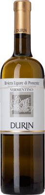 14,95 € Бесплатная доставка | Белое вино Durin D.O.C. Riviera Ligure di Ponente Лигурия Италия Vermentino бутылка 75 cl