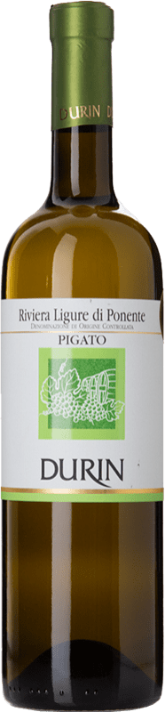16,95 € Бесплатная доставка | Белое вино Durin D.O.C. Riviera Ligure di Ponente Лигурия Италия Pigato бутылка 75 cl