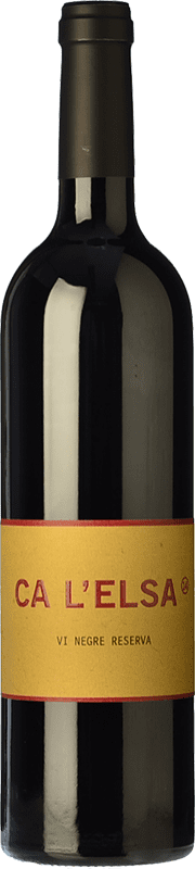 31,95 € Free Shipping | Red wine Eccociwine Ca l'Elsa Aged Spain Cabernet Sauvignon, Cabernet Franc, Petit Verdot Bottle 75 cl