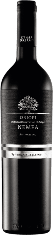 18,95 € Envío gratis | Vino Tinto Ktima Tselepos Driopi A.O.P. Neméa Peloponeso Grecia Mavro Eco Ecológico Botella 75 cl