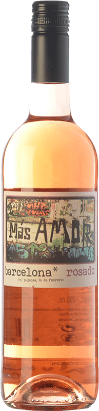9,95 € Free Shipping | Rosé Wine Epicure Wines By Franck Massard Más Amor Young D.O. Catalunya Catalonia Spain Tempranillo, Garnacha — Grenache Bottle 75 cl