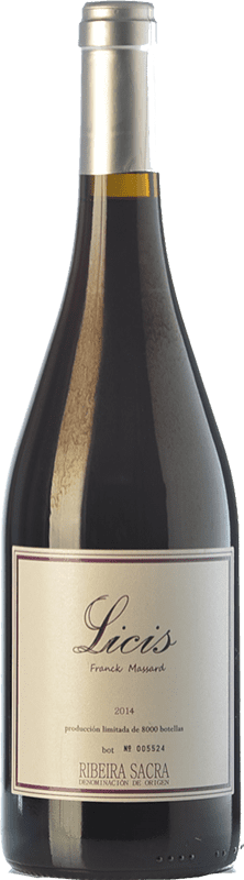 25,95 € Envoi gratuit | Vin rouge Epicure Wines By Franck Massard Licis Chêne D.O. Ribeira Sacra Galice Espagne Mencía Bouteille 75 cl