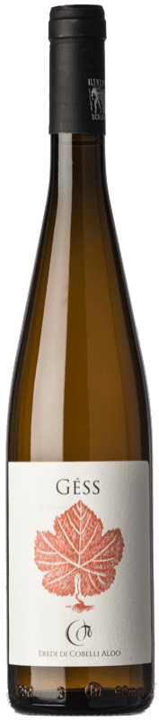 28,95 € Envio grátis | Vinho branco Eredi di Cobelli Aldo Géss D.O.C. Trentino Trentino-Alto Adige Itália Gewürztraminer Garrafa 75 cl