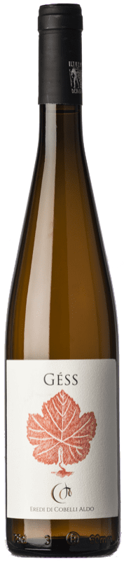 26,95 € Envío gratis | Vino blanco Eredi di Cobelli Aldo Géss D.O.C. Trentino Trentino-Alto Adige Italia Gewürztraminer Botella 75 cl