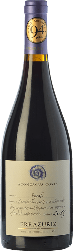 32,95 € Kostenloser Versand | Rotwein Viña Errazuriz Aconcagua Costa Crianza — Kurze Fassreifung I.G. Valle del Aconcagua Aconcagua-Tal Chile Syrah Flasche 75 cl