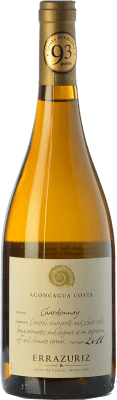 26,95 € Free Shipping | White wine Viña Errazuriz Aconcagua Costa Aged I.G. Valle del Aconcagua Aconcagua Valley Chile Chardonnay Bottle 75 cl