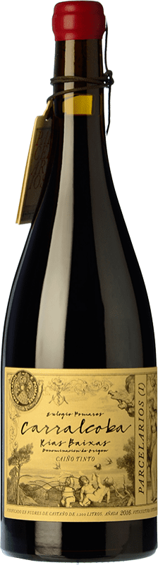 29,95 € Envío gratis | Vino Tinto Zárate Carralcoba Roble D.O. Rías Baixas Galicia España Caíño Botella 75 cl