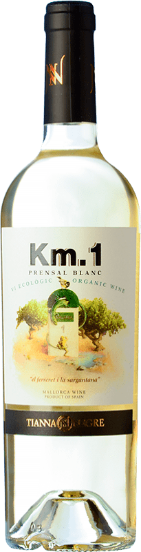 11,95 € 免费送货 | 白酒 Family Owned Km. 1 Blanc I.G.P. Vi de la Terra de Mallorca 马略卡 西班牙 Premsal 瓶子 75 cl